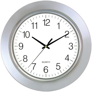 Timekeeper 6450 13" Chrome Bezel Round Wall Clock   1742802